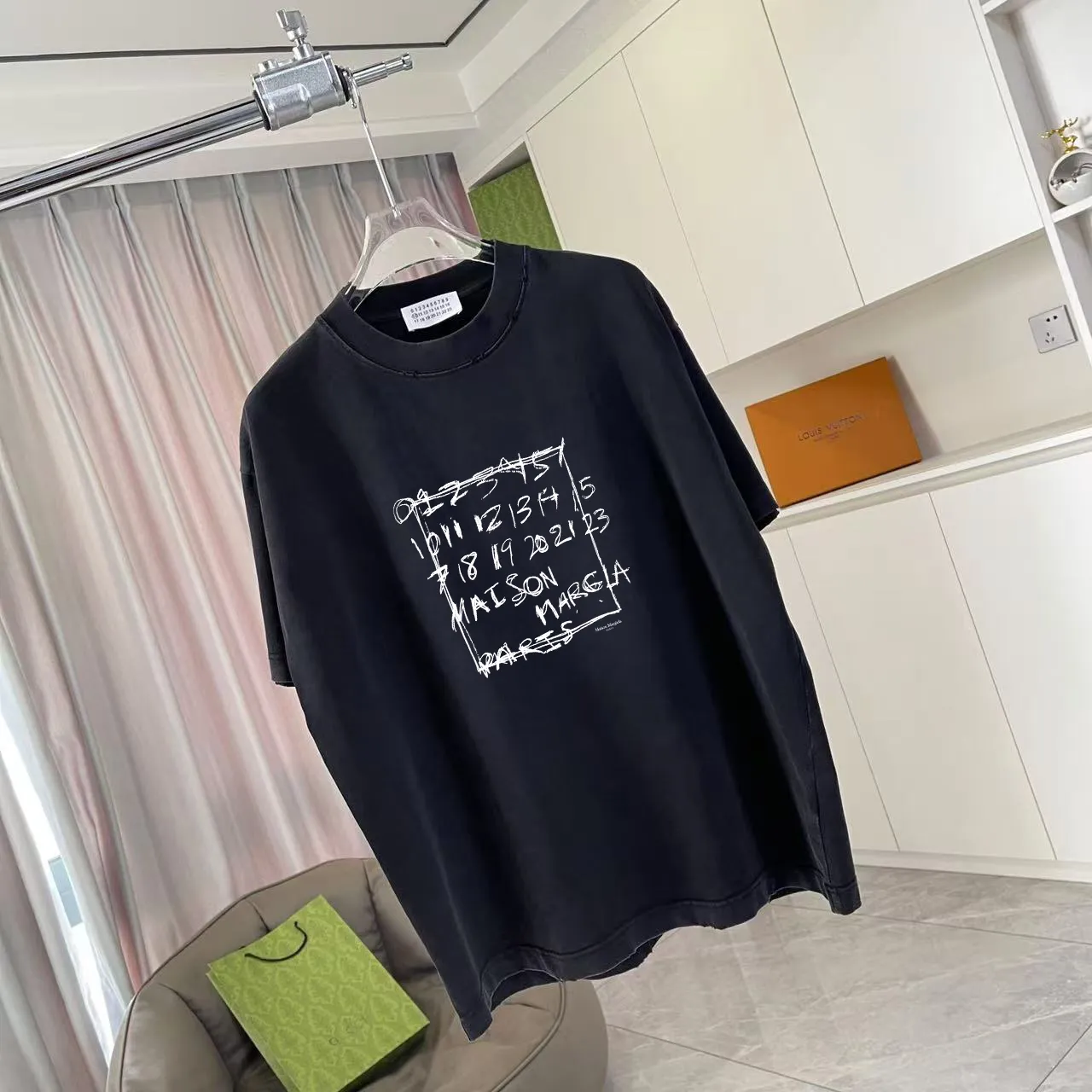MM 6 2026 New Arrival logo 320g t Same Style Size：S M L XL XXL ：Black White Purple